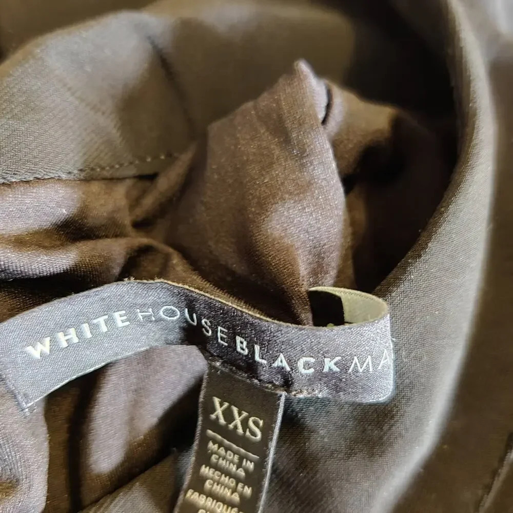 WHBM Cold Shoulder High Neck Long Sleeve Dress Cocktail Sz XXS‎ - Picture 9 of 12